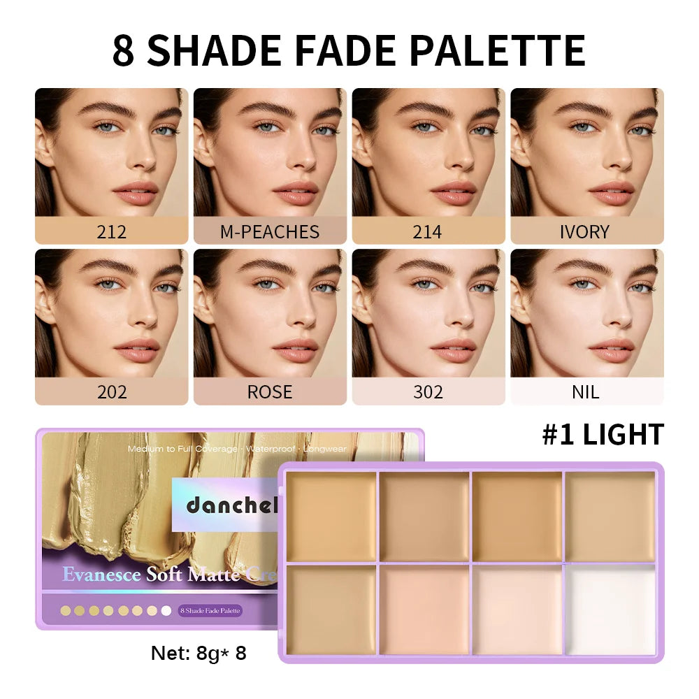 Cream Concealer Palette and Contour Kit for Flawless Makeup and Full Coverage - 23