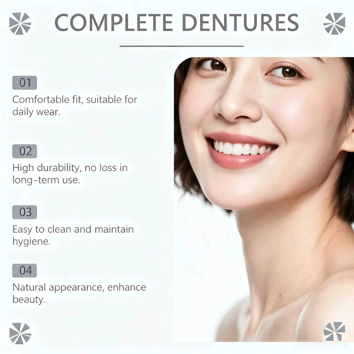 Silicone Dentures and Artificial Teeth for an Instant Natural Smile Transformation