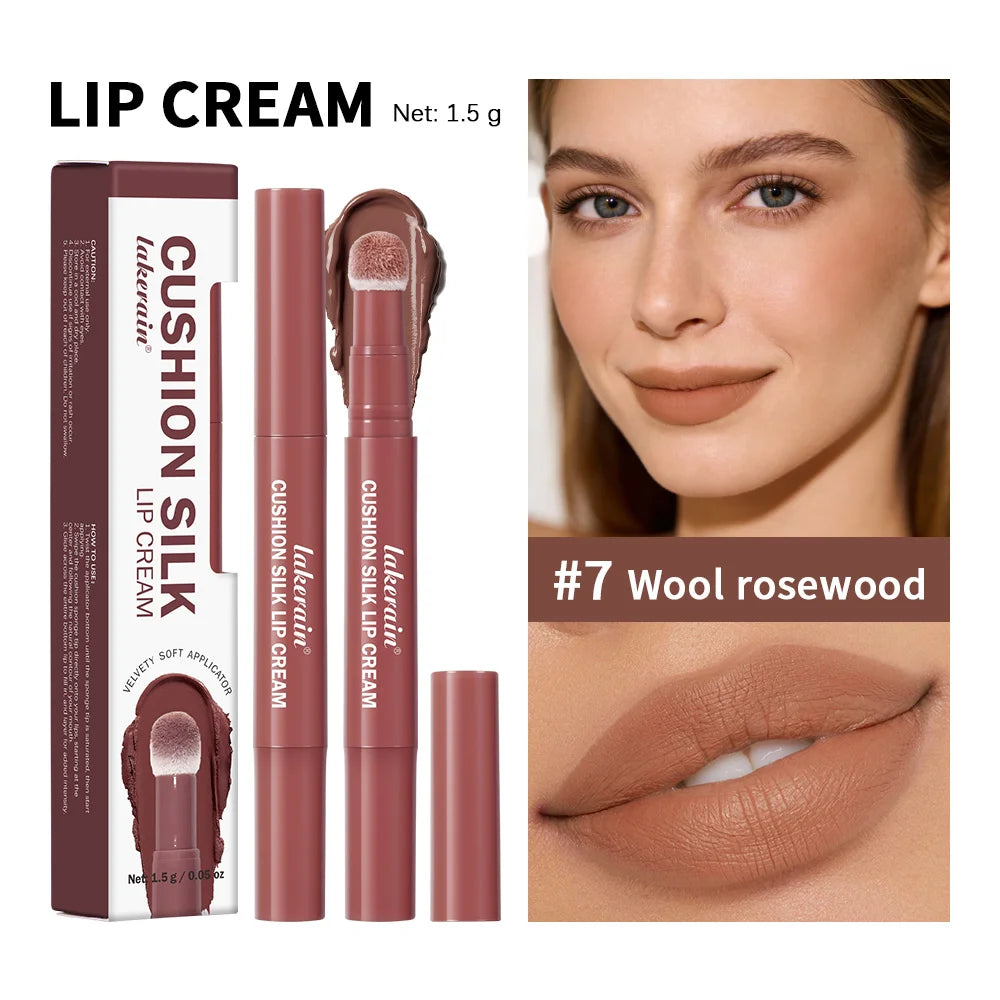 Cushion Silk Lip Cream and Matte Tint for Long Lasting Waterproof Makeup - 22