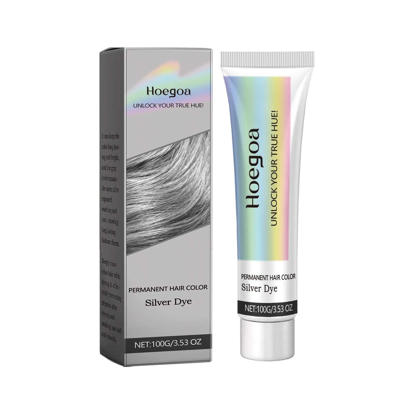 Permanent Silver Hair Dye and Gray Hair Color Cream for Salon Quality Results - 6