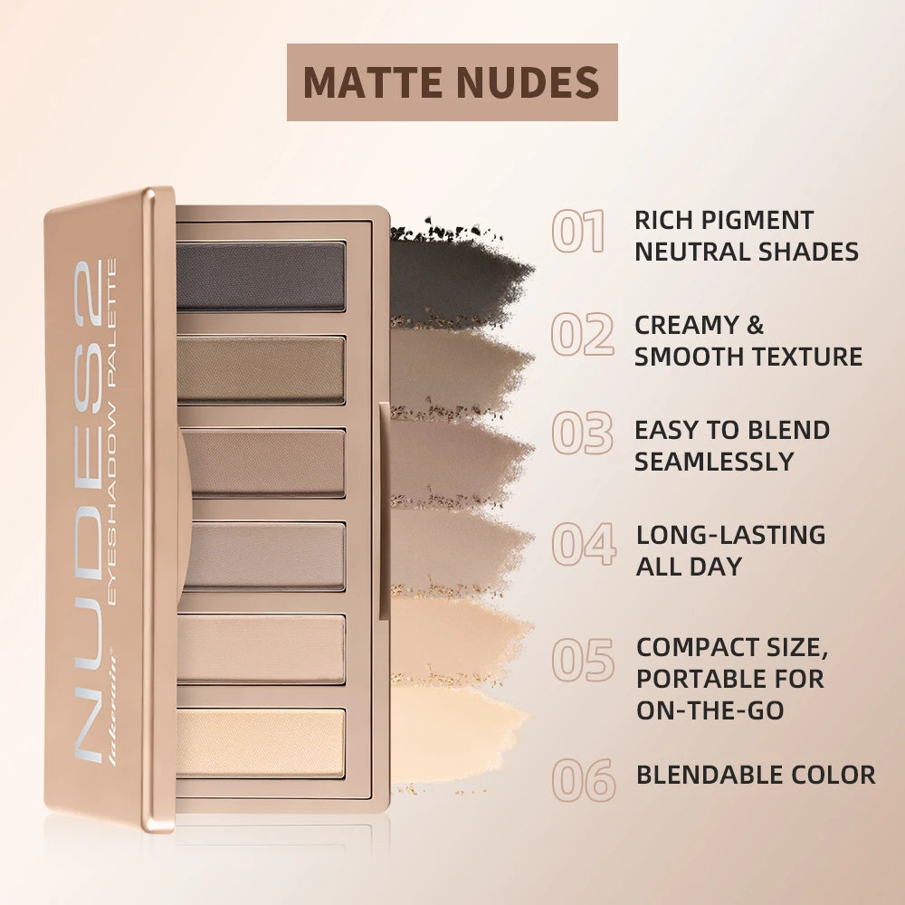 Eyeshadow Palette and Neutral Makeup Set for Everyday Looks and Party Wear