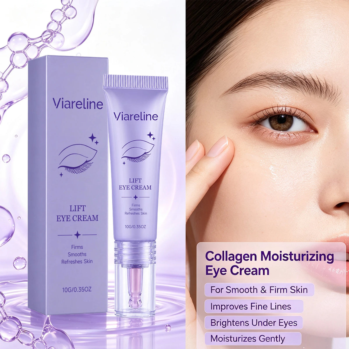 Lift Eye Cream and Firming Essence for Younger Looking Eyes and Daily Care