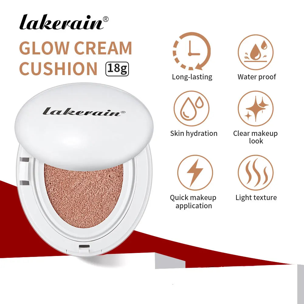 Cream Cushion Foundation and Dewy Glow Makeup for a Natural Hydrated Complexion