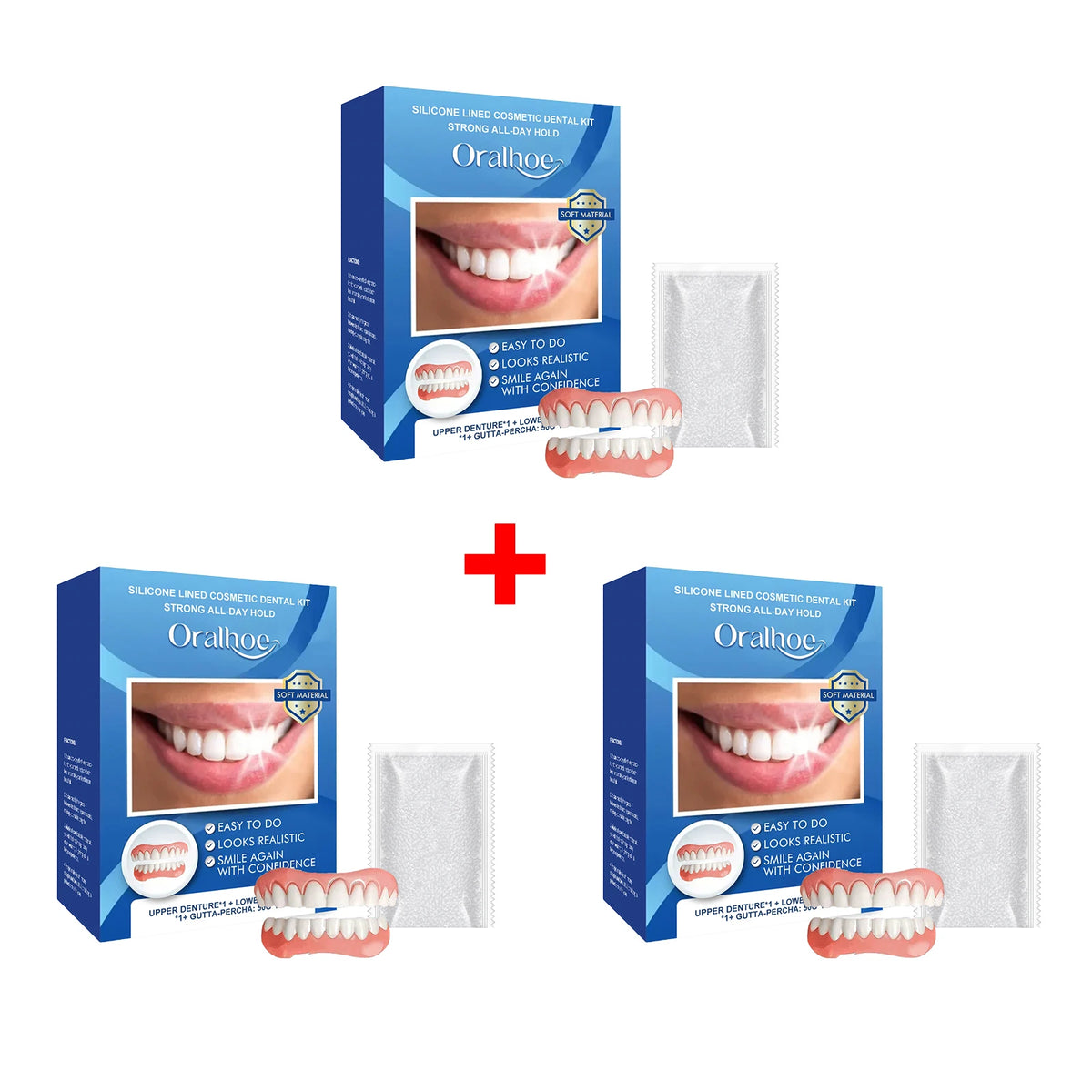 Cosmetic Dental Kit and Instant Fake Teeth for a Confident Natural Smile