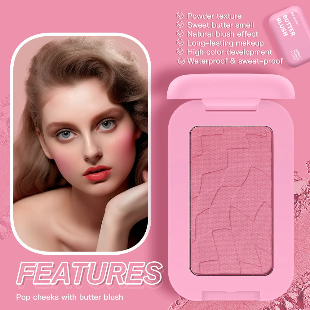 Butter Blush and Cream Face Powder for Long Lasting Natural Makeup Look