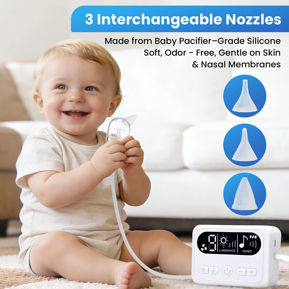Electric Baby Nasal Aspirator and Nose Sucker for Congested Newborns