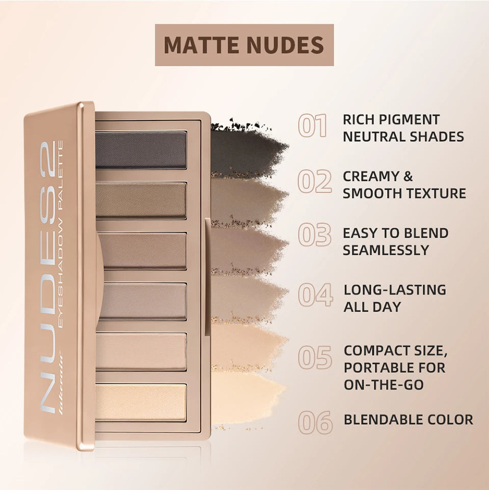 Eyeshadow Palette and Neutral Makeup Set for Everyday Looks and Party Wear