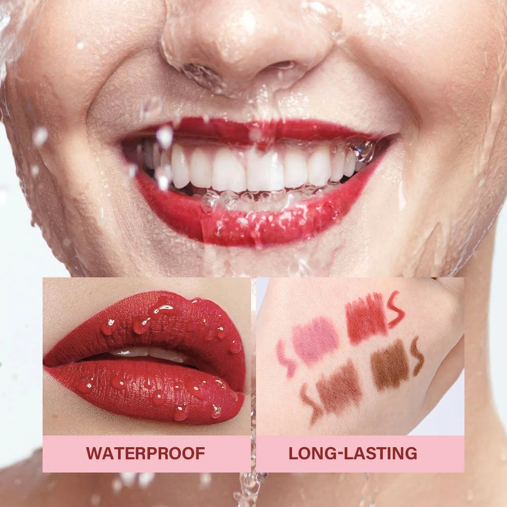 Matte Lip Liner and Waterproof Lip Contour Pencil for Defining Shapes Daily - 3