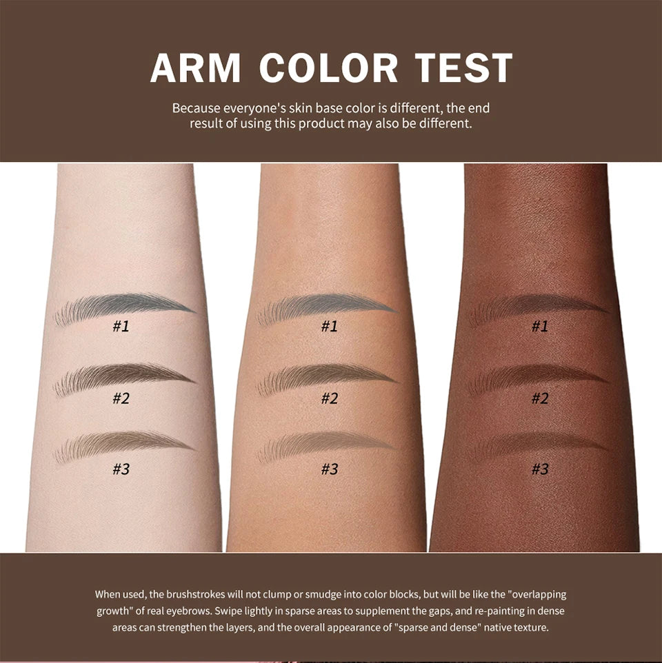 Liquid Eyebrow Pen and Tattoo Brow Tint for Natural Definition and Daily Makeup - 10