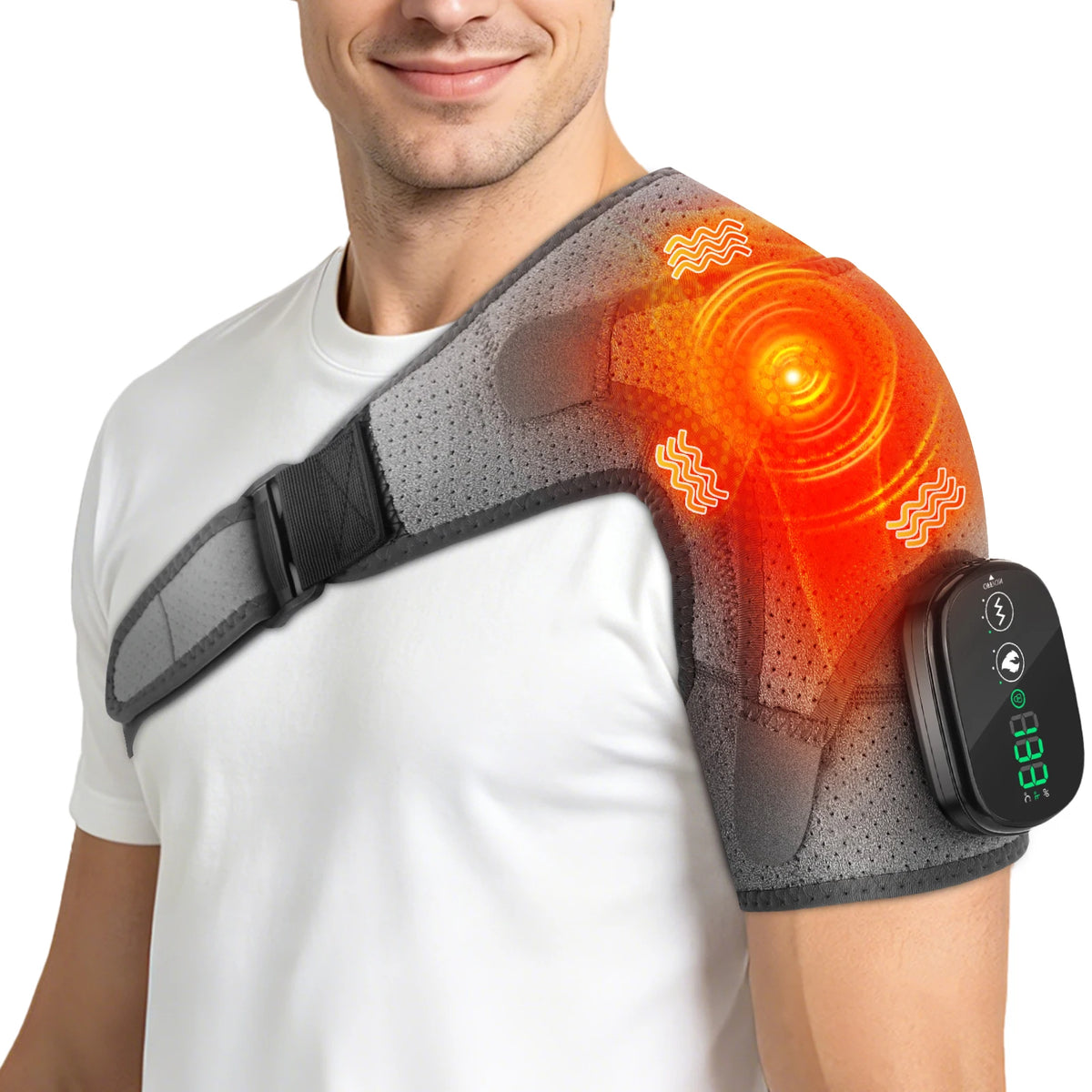 Neck and Shoulder Massager and Heating Wrap for Office Home and Travel Comfort