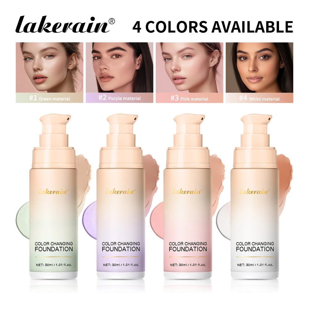 Color Changing Foundation and Liquid Makeup Base for Daily Radiant Skin - 1