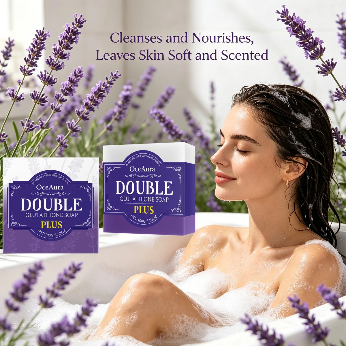 Lavender Cleansing Soap and Body Bar for Refreshing Daily Skin Care Routine