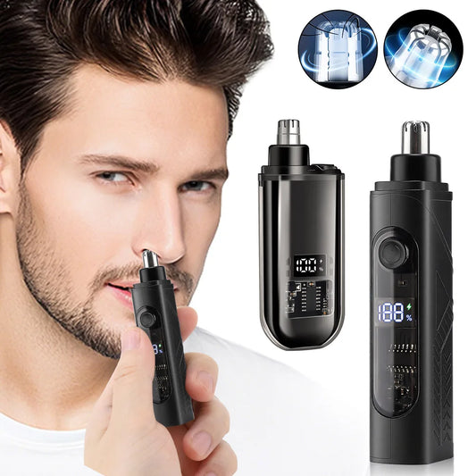Electric Nose Hair Trimmer and Ear Grooming Tool for Painless Daily Care