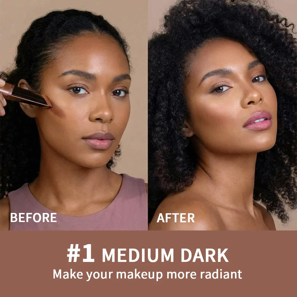 Cream Bronzing Stick and Contour Shaping Makeup for a Natural Sun Kissed Glow