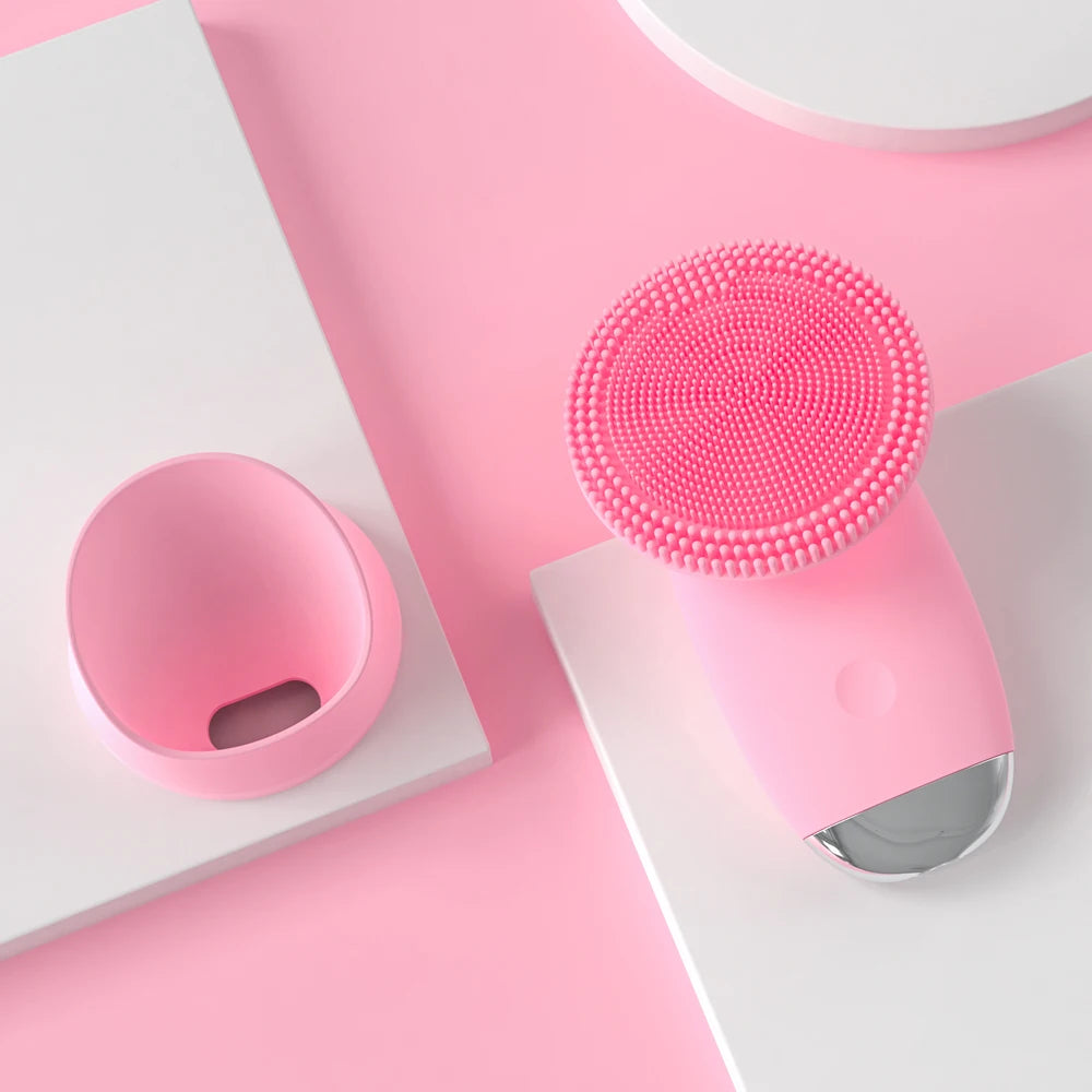 Silicone Face Cleansing Brush and Facial Scrubber for Daily Skin Pore Cleaning - 21