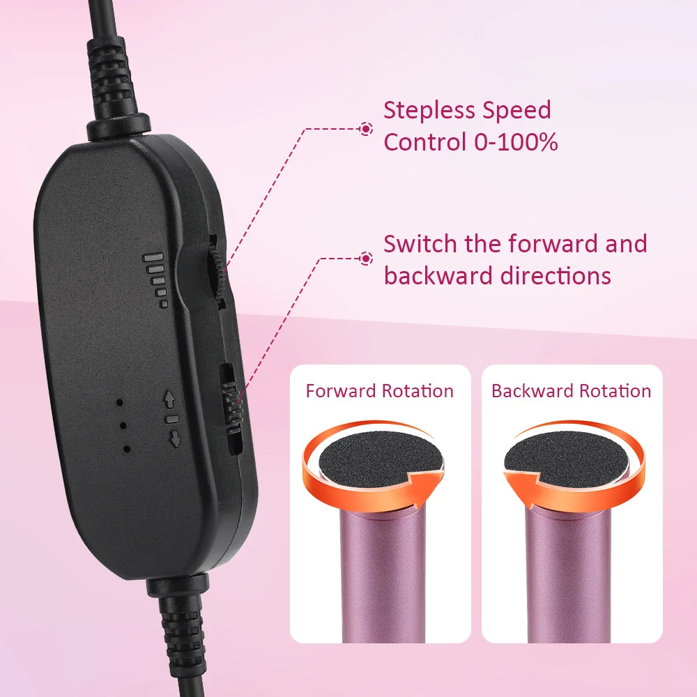 Electric Callus Remover and Foot File Pedicure Tool for Smooth Salon Heels - 9