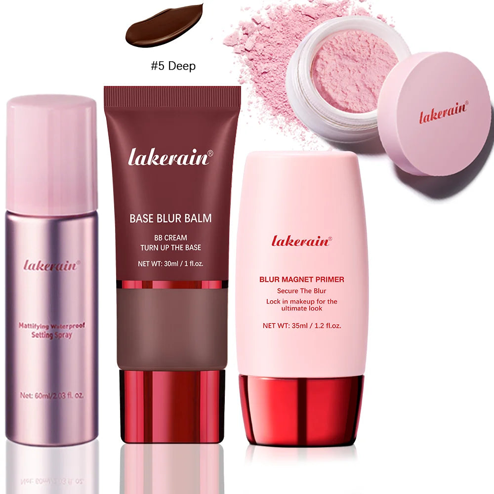 Makeup Setting Kit and Face Base Bundle for Flawless Long Lasting Looks