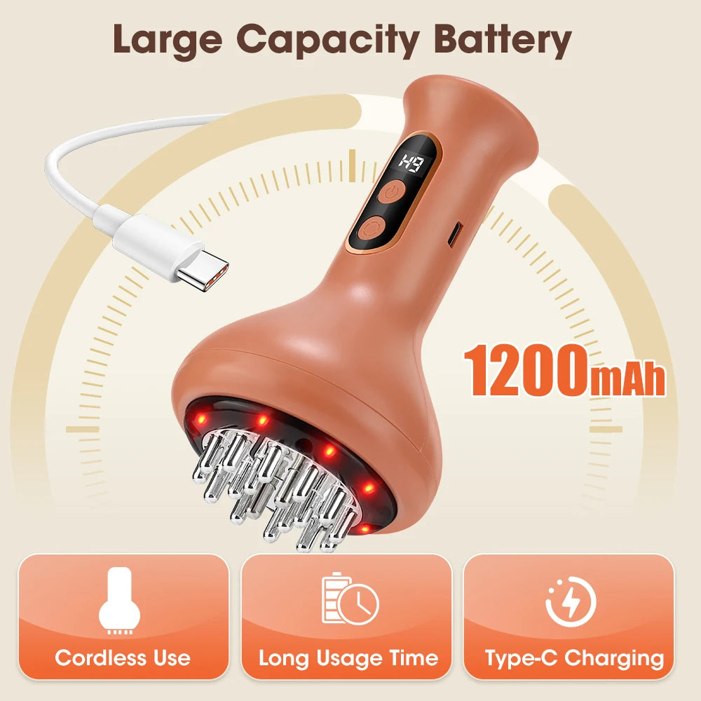 Electric Cupping Massager and Scraping Tool for Muscle Relaxation and Body Recovery - 25