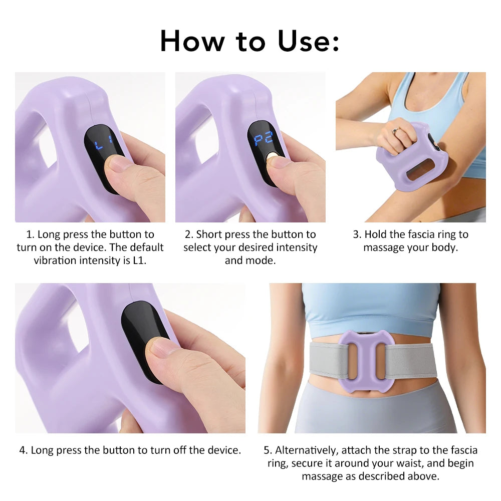 Electric Fascia Ring and Vibration Massager for Deep Tissue Muscle Recovery - 14