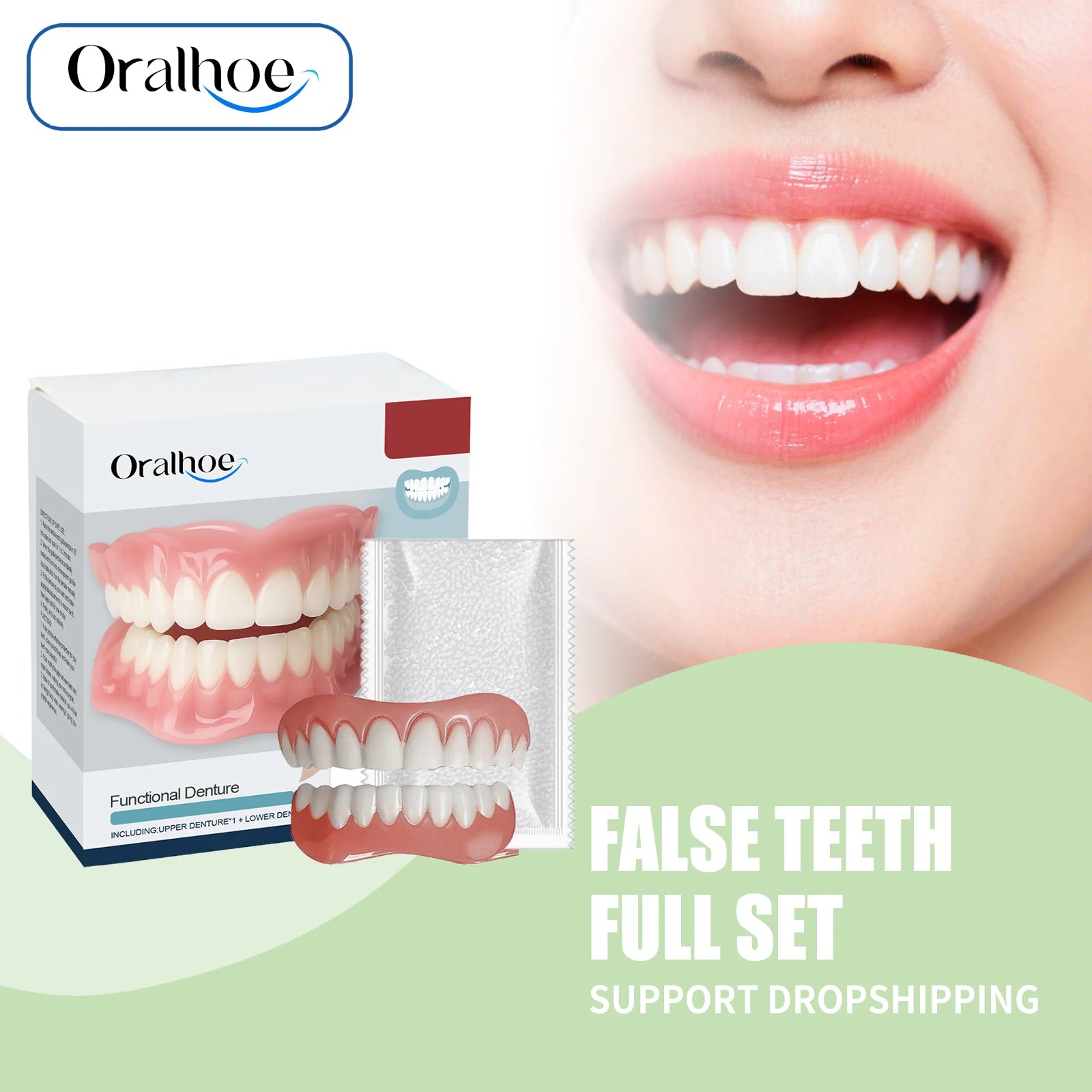 Soft Silicone Denture Kit and Fake Teeth Set for Natural Smile and Tooth Restoration - 2