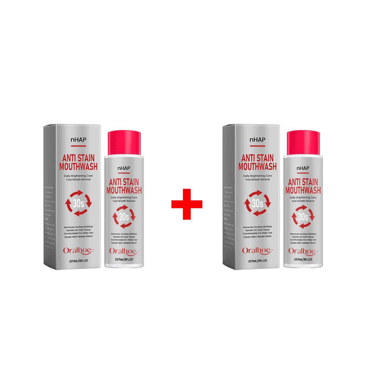 Anti Stain Mouthwash and Teeth Whitening Rinse for Daily Oral Hygiene and Fresh Breath