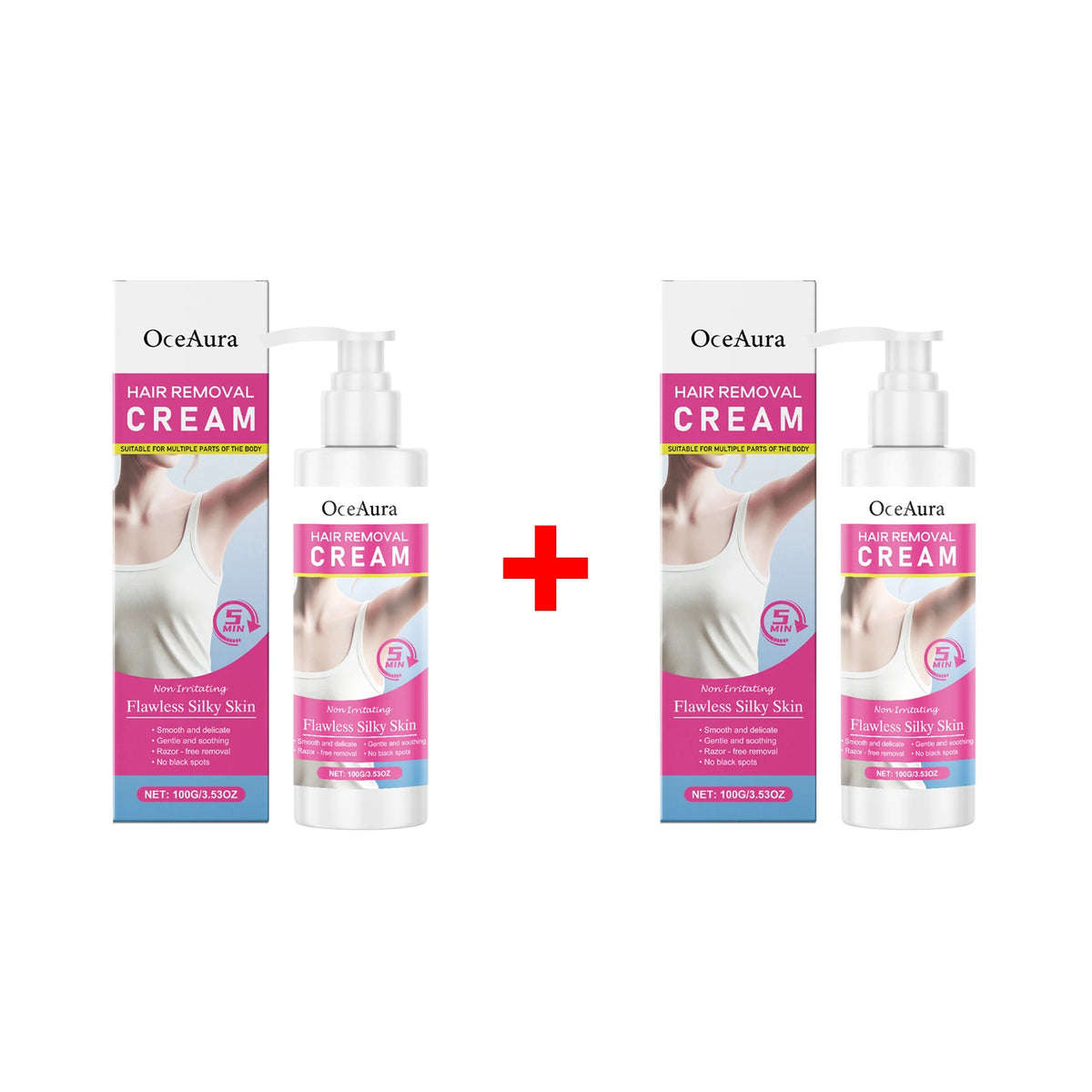 Hair Removal Cream and Depilatory Lotion for Smooth Body Skin Care Routine