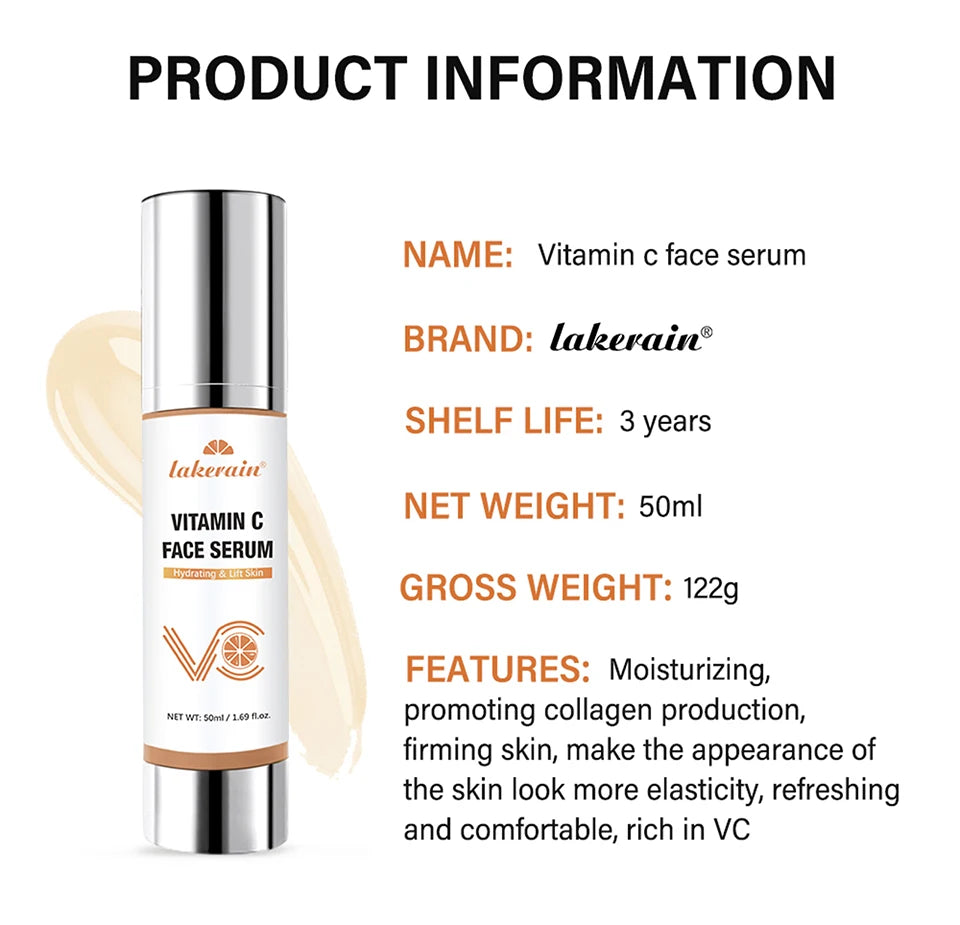 Vitamin C Face Serum and Hydrating Skin Essence for Radiant Youthful Complexion
