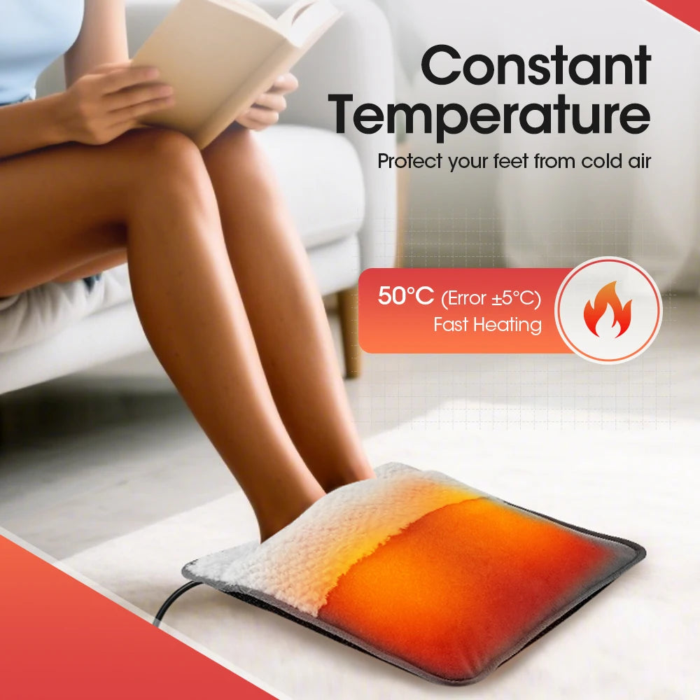 Electric Foot Warmer and Heated Heating Mat for Office Home and Cold Winter Days