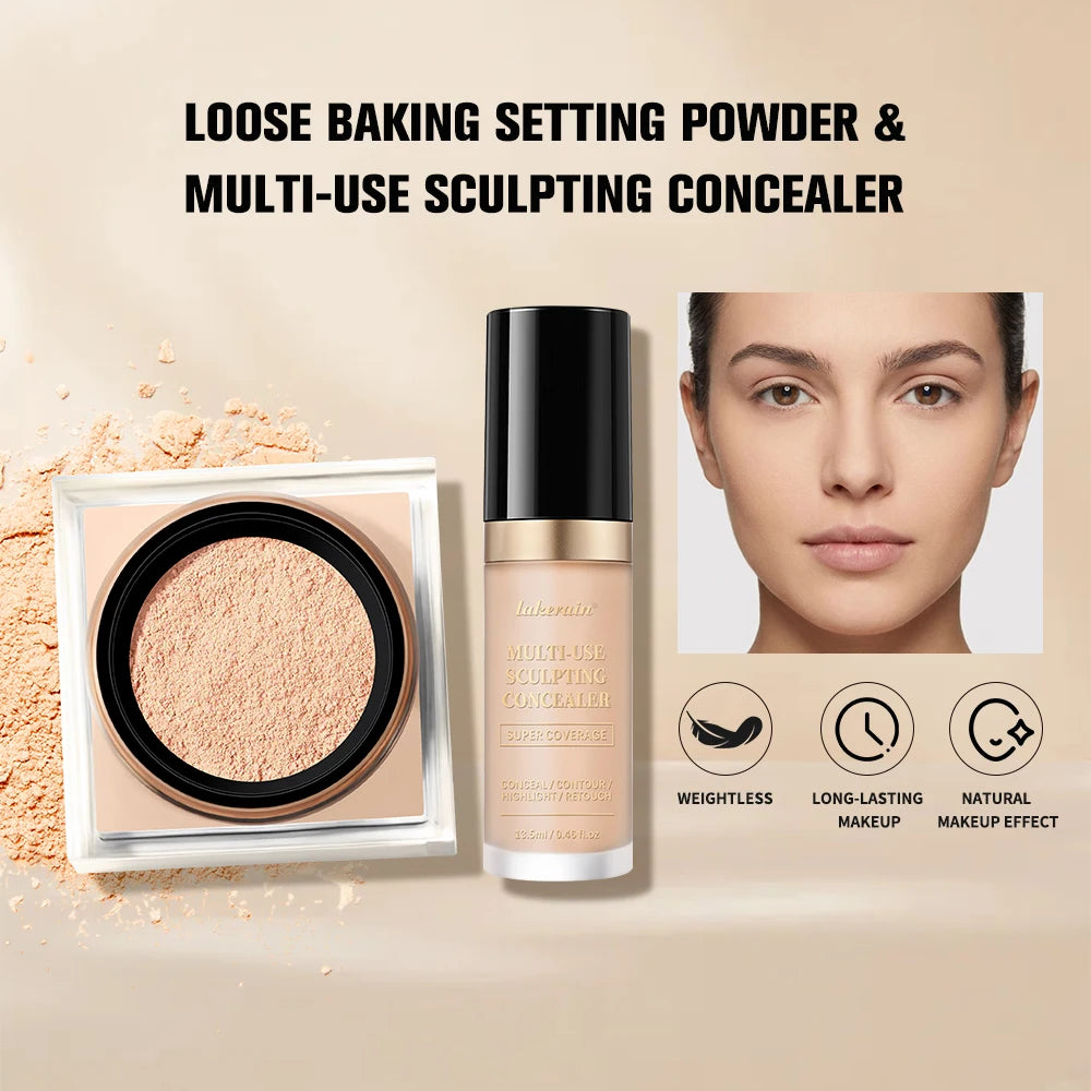 Face Makeup Set and Concealing Powder Kit for Flawless Daily Beauty Routines - 7