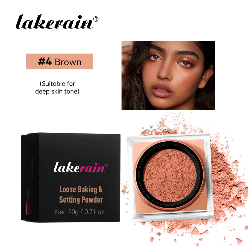 Loose Setting Powder and Finishing Makeup Translucent Powder for Flawless Skin