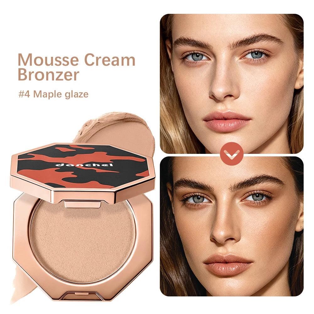 Cream Mousse Bronzer and Face Contour Makeup for Daily Sculpting and Tanning