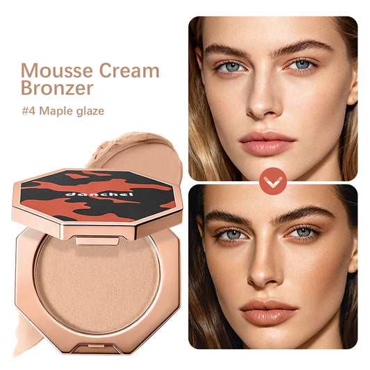Cream Mousse Bronzer and Face Contour Makeup for Daily Sculpting and Tanning