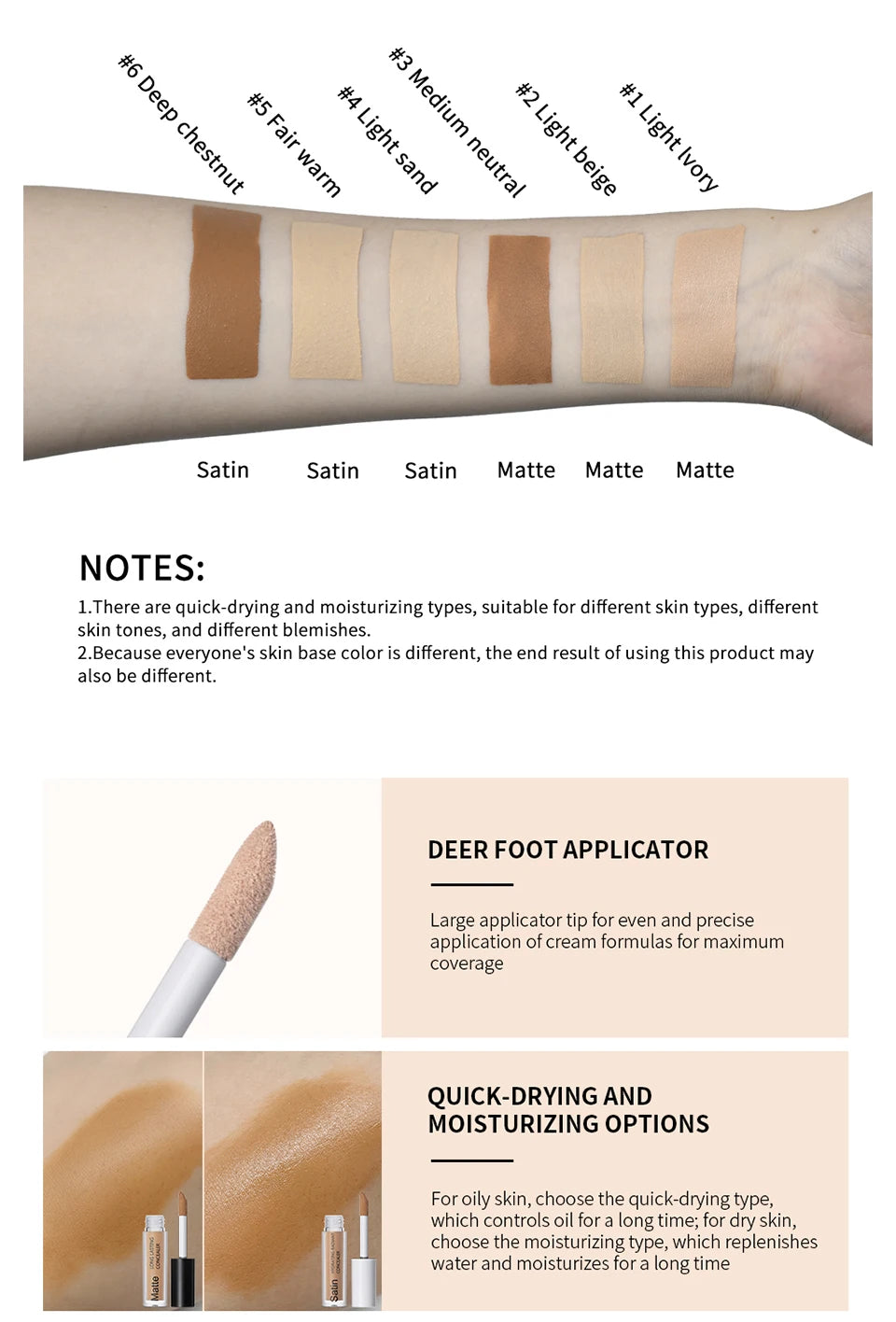 Liquid Concealer and Full Coverage Makeup for Flawless Daily Skin Perfection