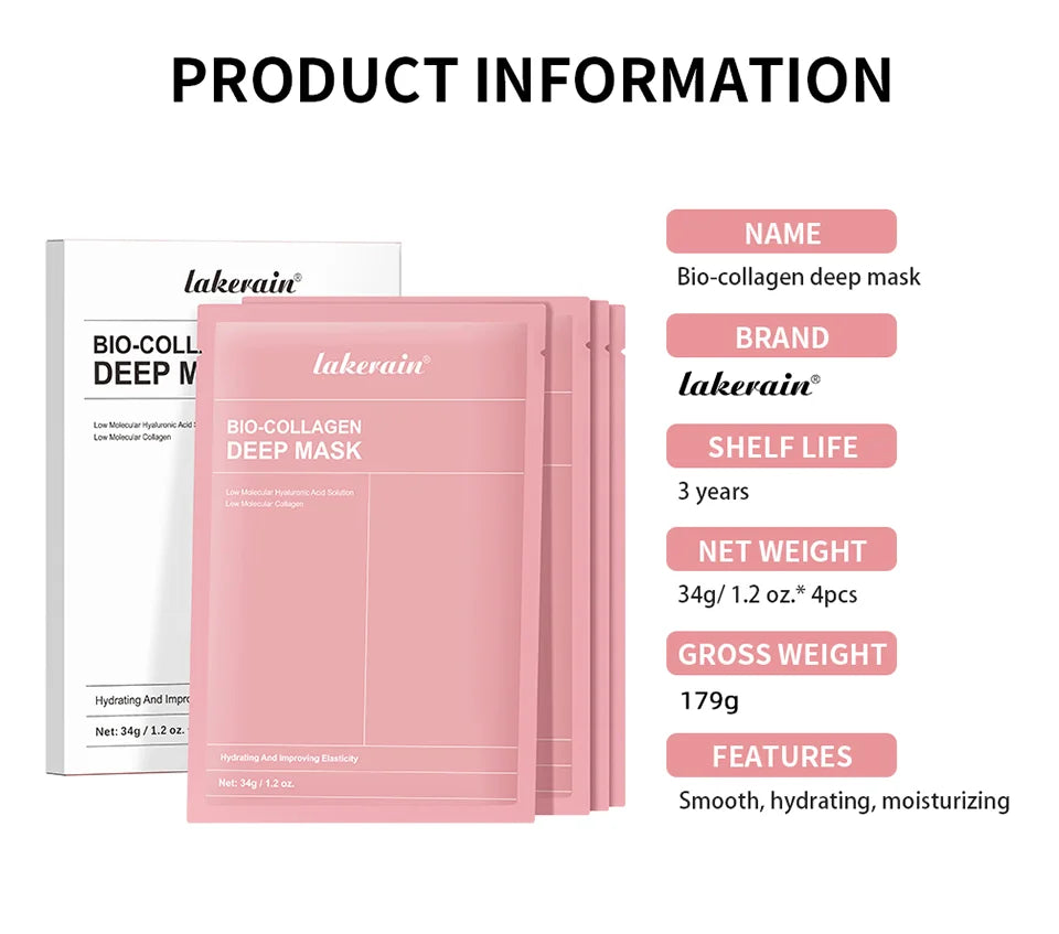 Bio Collagen Face Mask and Deep Hydrating Sheet for Overnight Skin Rejuvenation - 15