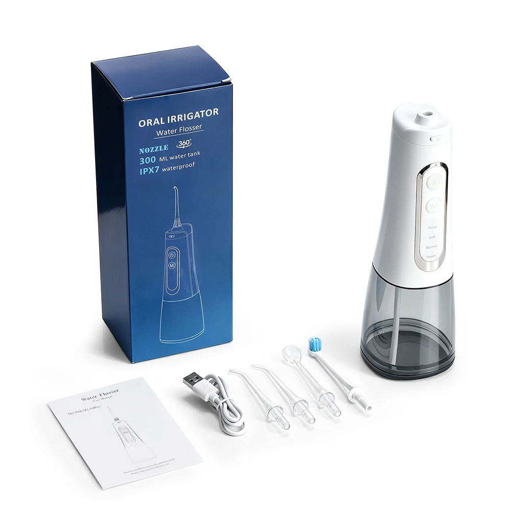Water Dental Flosser and Oral Irrigator for Braces and Deep Teeth Cleaning Routine