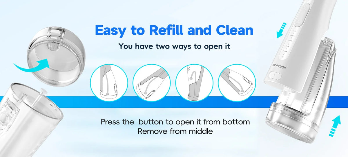 Water Flosser and Cordless Oral Irrigator for Daily Teeth Cleaning and Gum Health