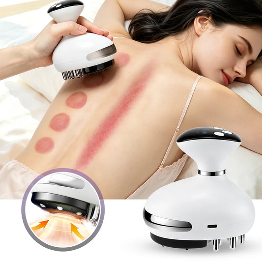 Electric Cupping Massager and Gua Sha Scraper for Muscle Relief and Recovery
