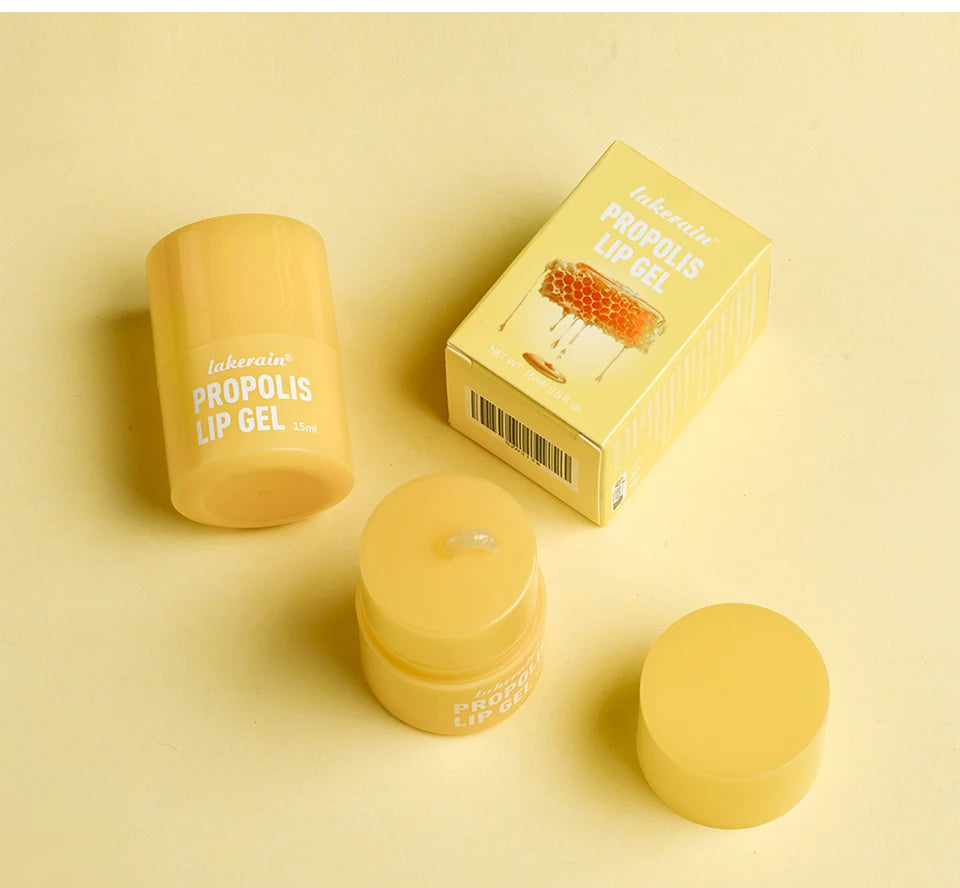 Propolis Lip Gel and Hydrating Lip Mask for Overnight Repair and Dry Lip Care