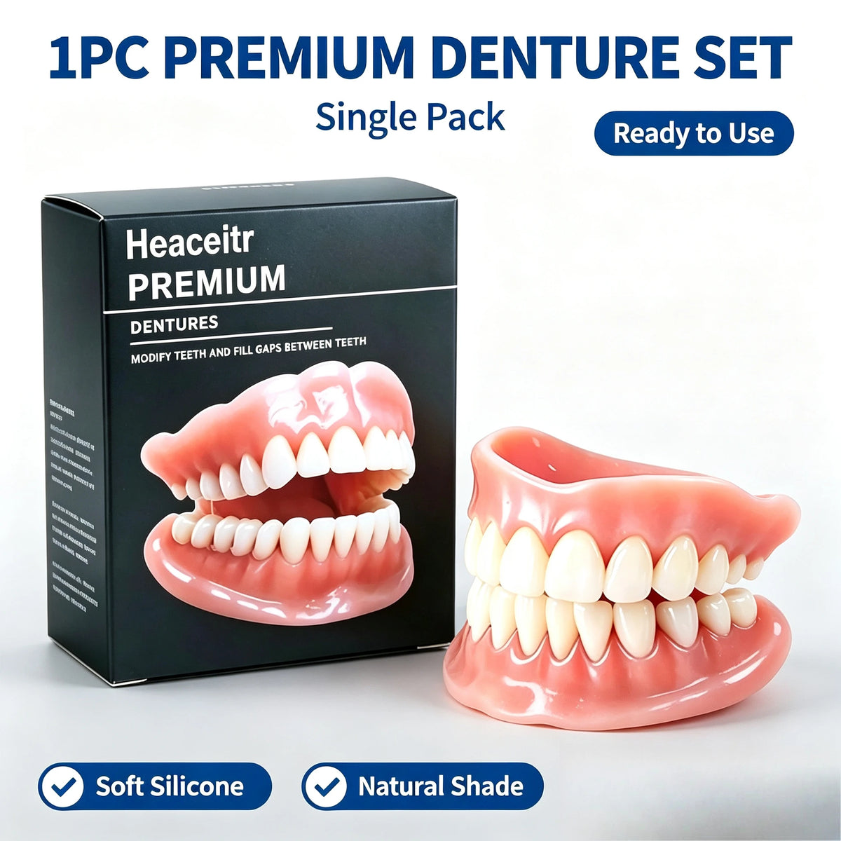 Slim Custom Fit Dentures and Flexible Cosmetic Teeth for Natural Smile Comfort
