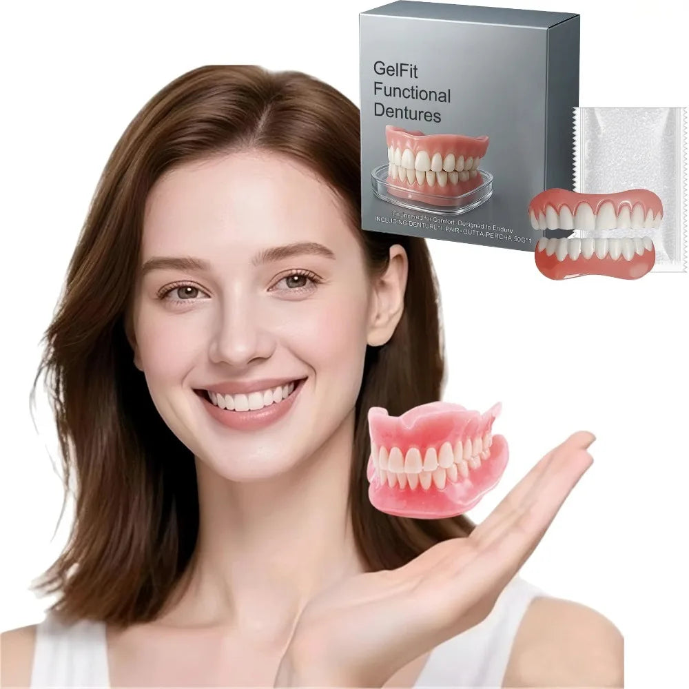 Silicone Dentures and Cosmetic False Teeth for Temporary Tooth Loss and Smile Restoration - 6