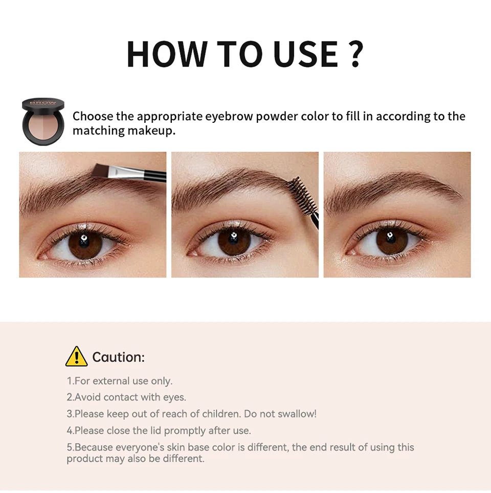 Brow Powder Duo and Eyebrow Enhancer for Natural Defined Eyebrows and Contouring - 12