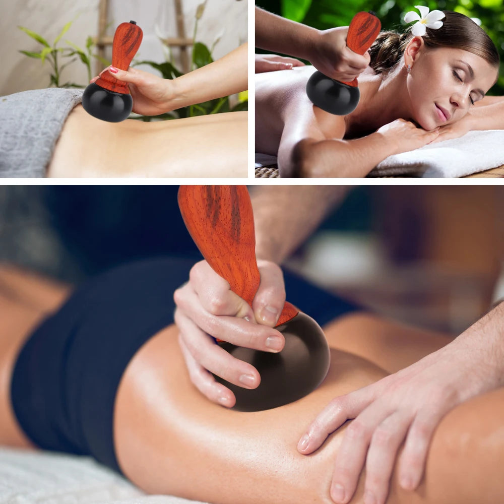 Electric Gua Sha Massager and Hot Stone Tool for Muscle Relief and Body Therapy - 3