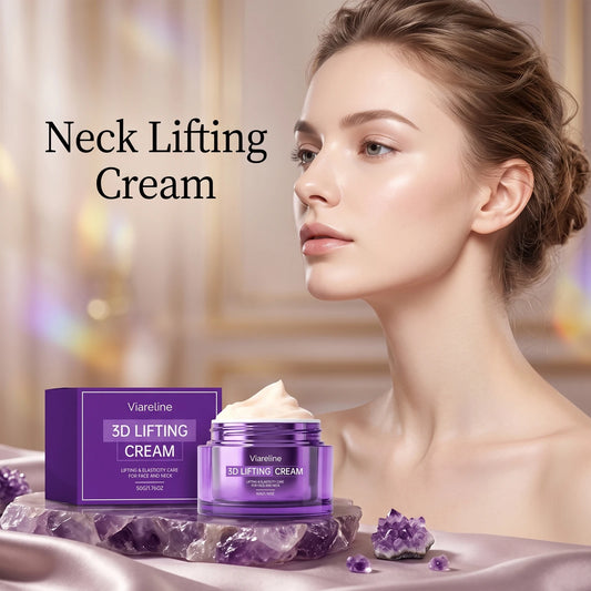 3D Lifting Cream and Firming Neck Moisturizer for Daily Skin Tightening Routine