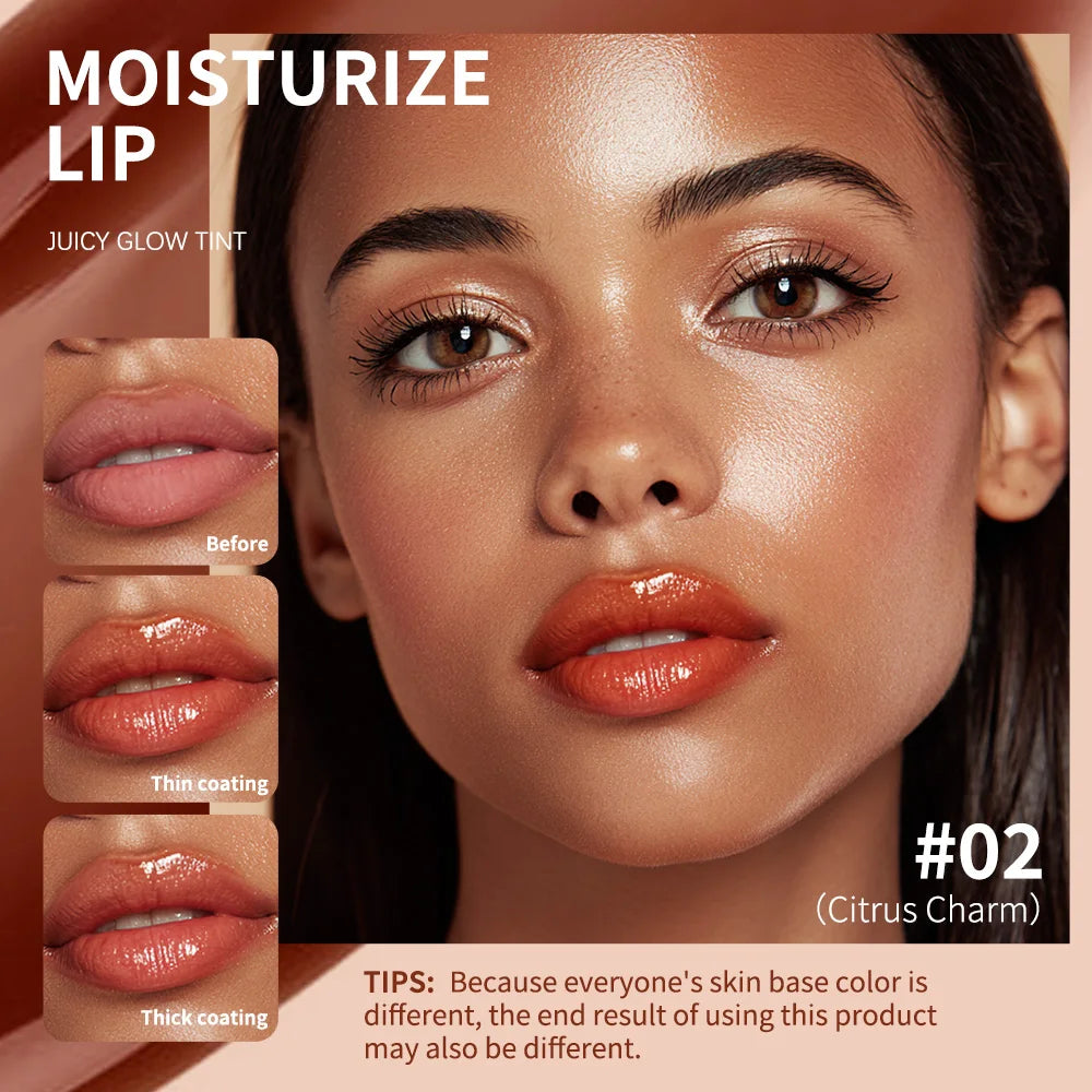 Mirror Lip Glow Tint and Juicy Lip Gloss for Long Lasting Hydration and Shine