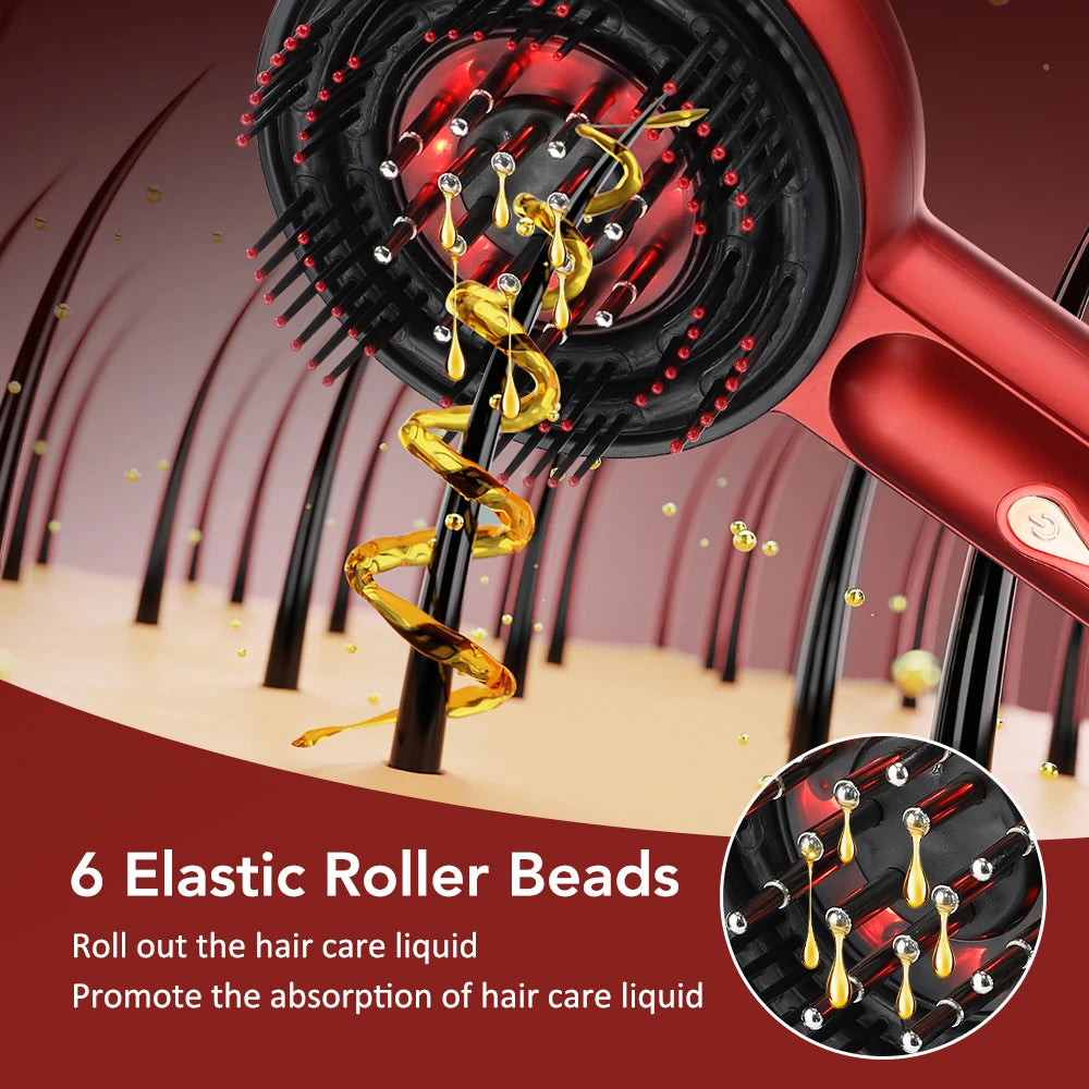 Electric Scalp Massager and Hair Oil Applicator Brush for Relaxation at Home - 4