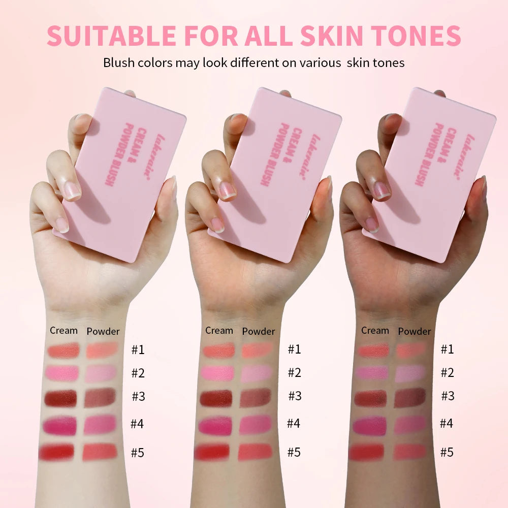 Cream and Powder Blush duo for a flawless long lasting natural makeup glow - 6