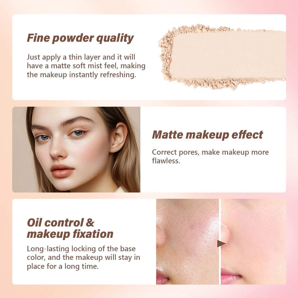 Loose Setting Powder and Finishing Makeup Fixer for Long Lasting Oil Control