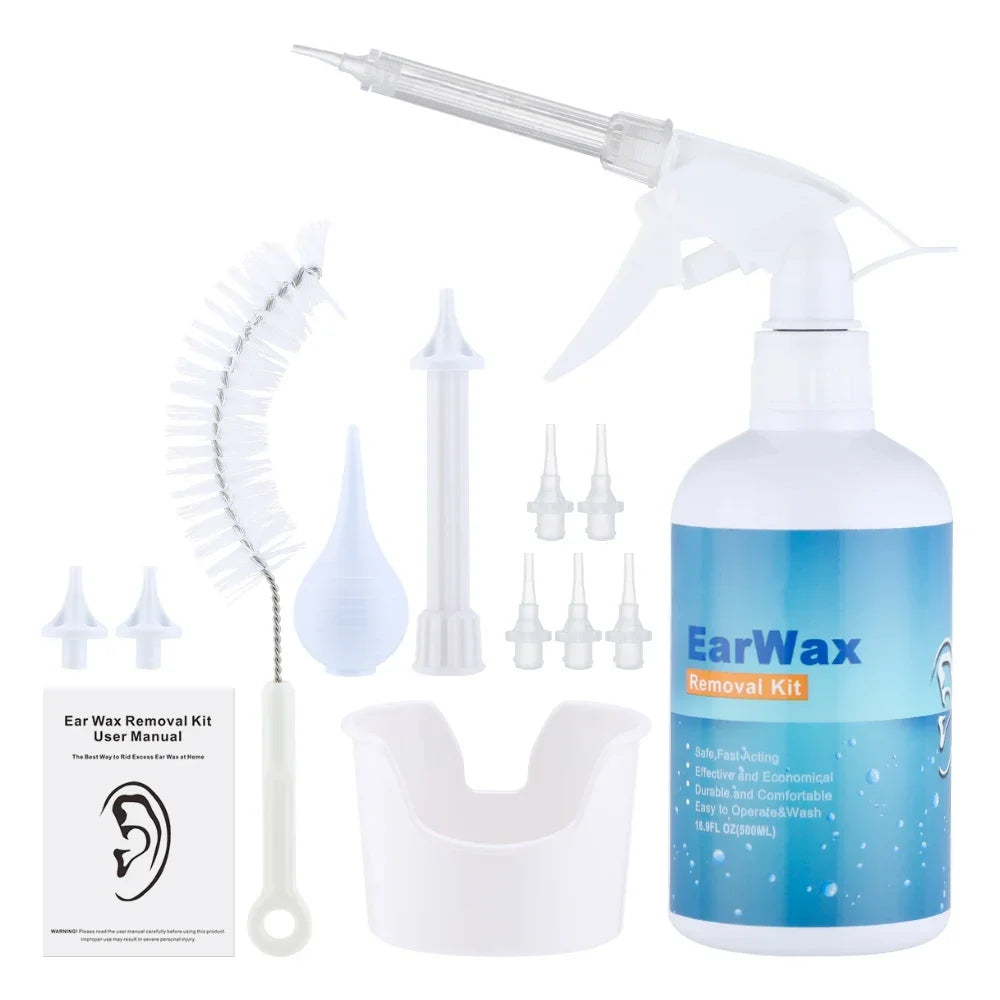 Electric Ear Wax Removal System and Ear Irrigation Cleaner for Home Ear Care Use