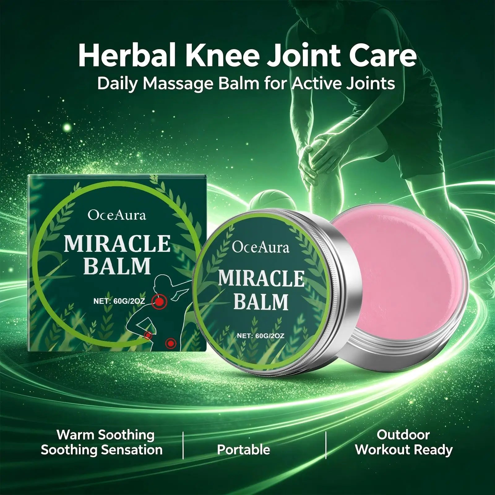 Herbal Body Massage Balm and Muscle Relief Cream for Daily Joint Soreness - 4