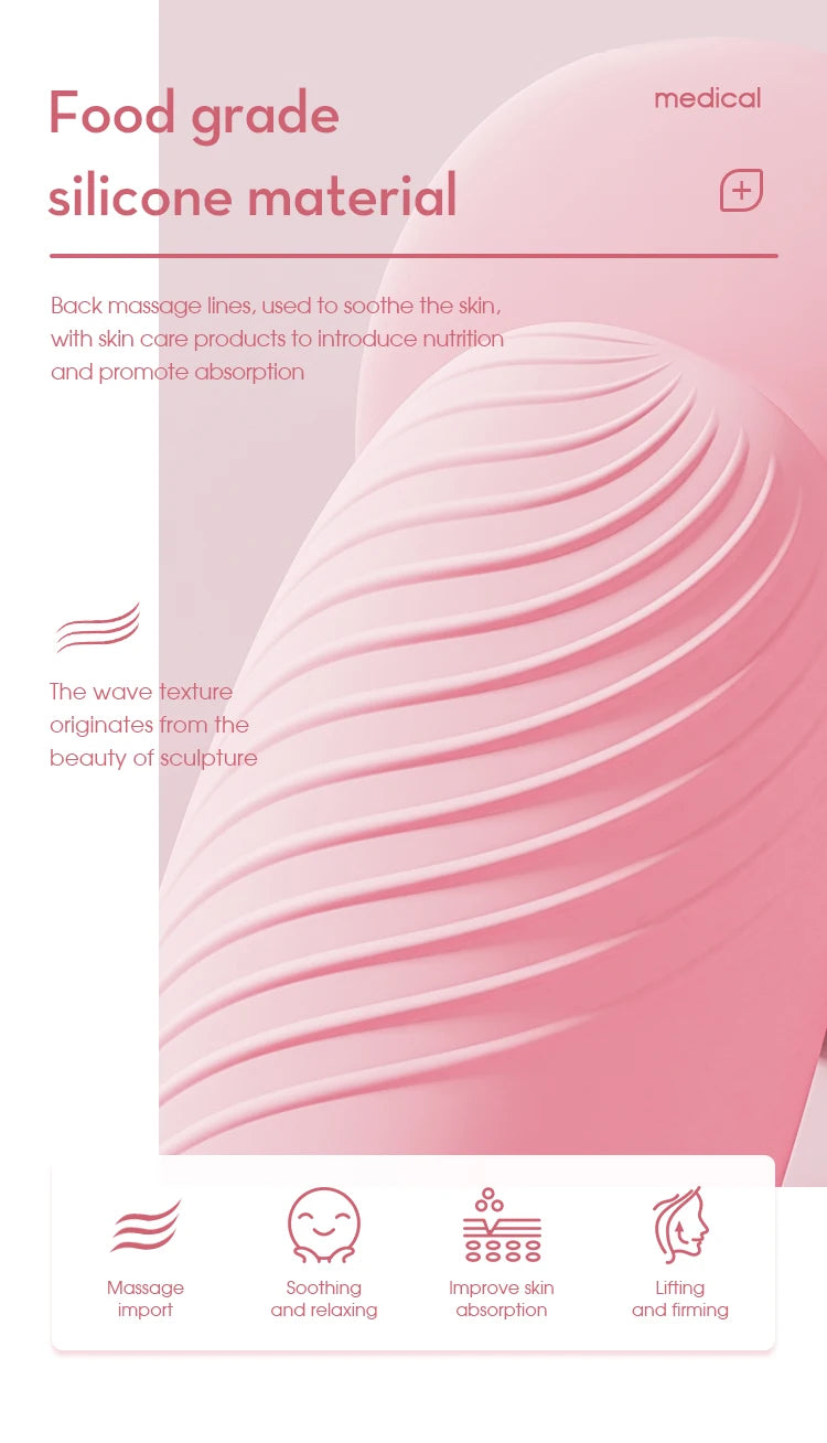 Silicone Face Cleansing Brush and Facial Scrubber for Daily Skin Pore Cleaning - 10